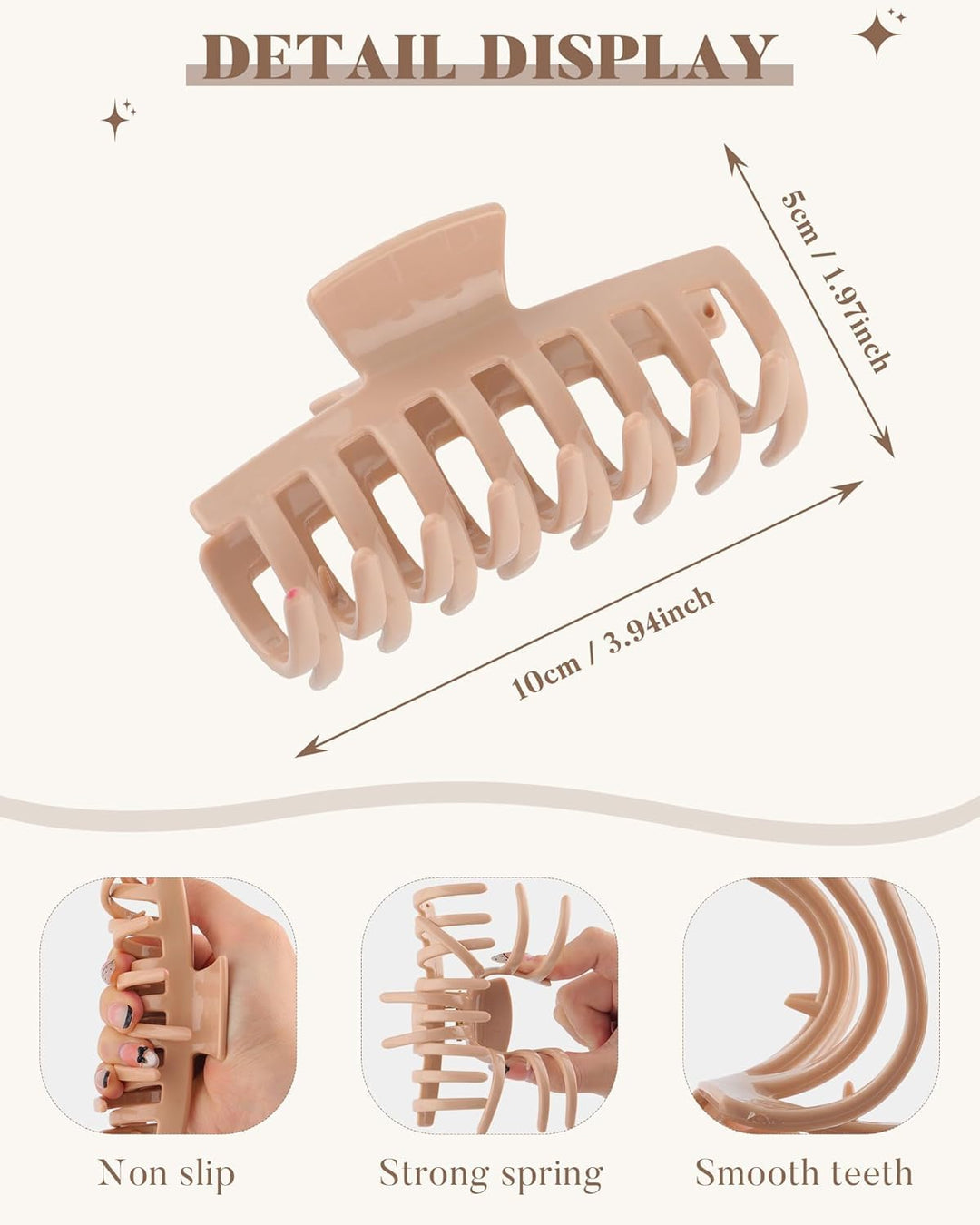 Large Hair Claw Clip Set – Strong Hold Hair Accessories