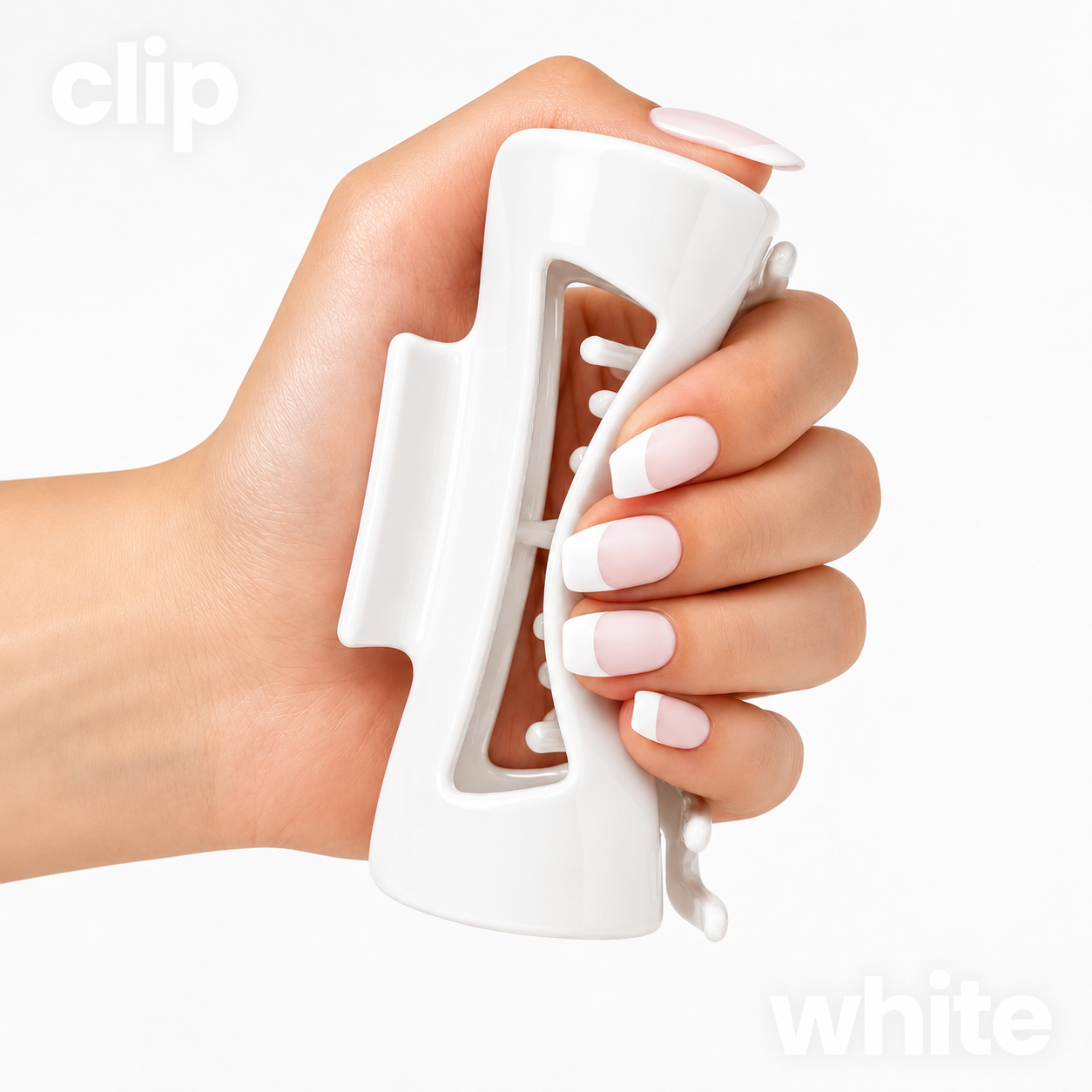 Hair Claw Clip for Women <br> Creamy White